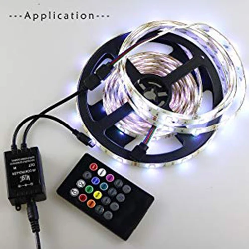 Светодиодный ленточный светильник SMD 2835 RGB 5 м/10 м Полоска датчик звука гибкая
