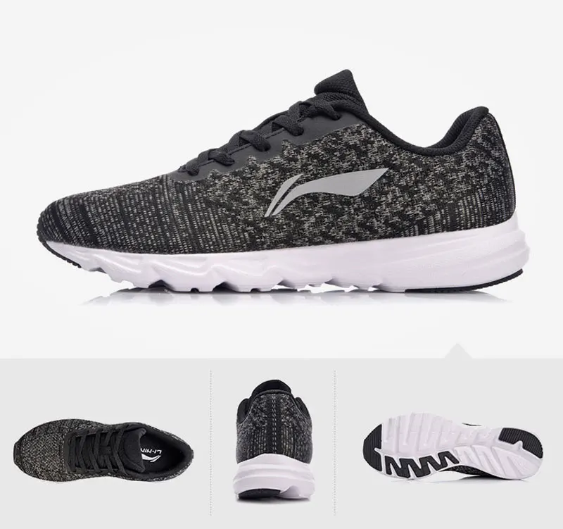 Li-Ning Для женщин EZ RUN Кроссовки светильник Вес дышащая Спортивная обувь внутри переносной; нескользящая подошва; защита от спортивная обувь ARBN024 XYP639