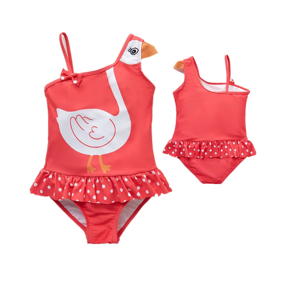 Детская шапочка для плавания девочек пляжный костюм красного цвета с мультяшным