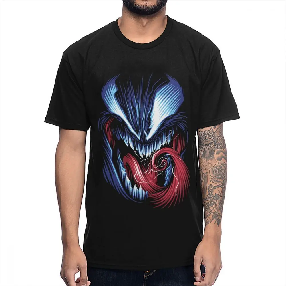 Футболка с принтом Venom Marvel против героев High-Q модная футболка в стиле хип-хоп