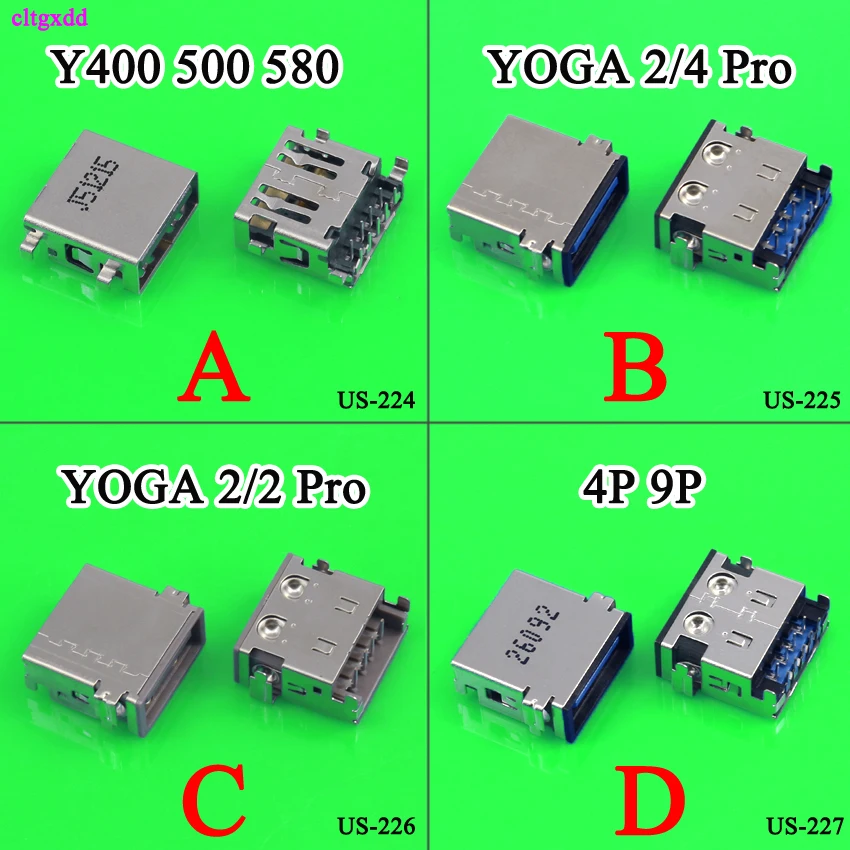 Cltgxdd USB 2 0 3 4-контактный 9-контактный гнездовой разъем для зарядки данных ноутбука