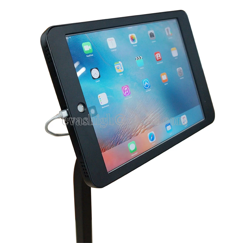 Фото Гибкий планшет с блокировкой безопасности ipad напольная подставка стенд дисплей Гибкий планшет с блокировкой безопасности ipad напольная подставка стенд дисплей