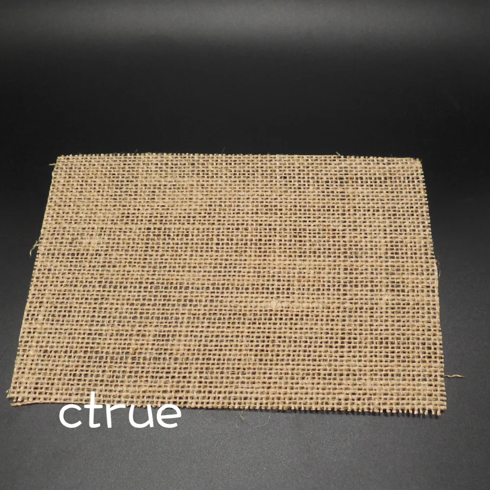 12 шт. Гессе мешковины подставки Коврики на стол место S Сельский свадебные