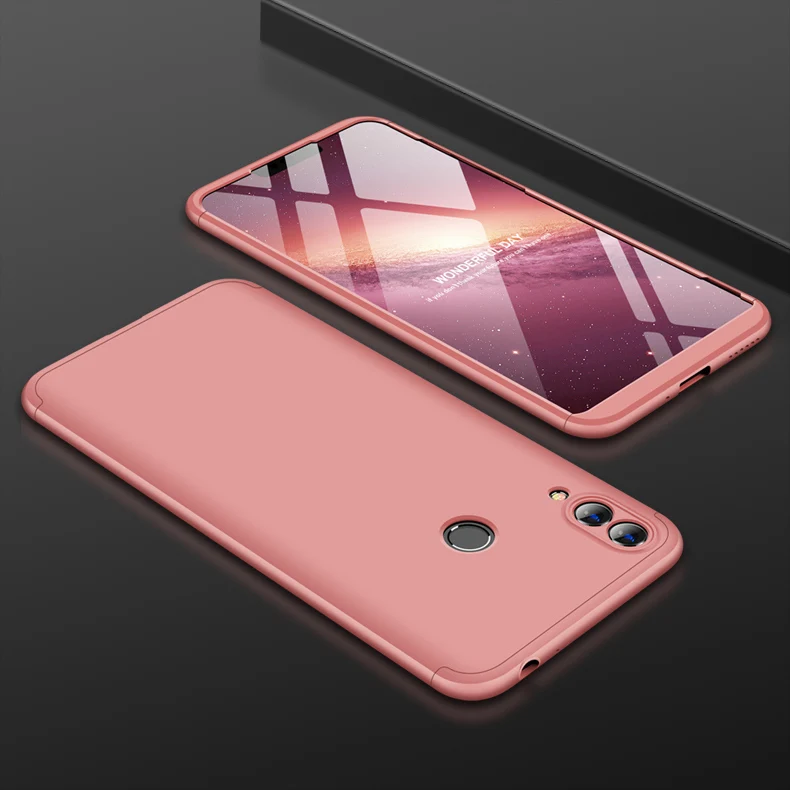 9 Для huawei Honor 8C чехол Honor8c 360 градусов полный корпус чехол для huawei Honor 8C Гибридный противоударный чехол со стеклянной пленкой - Цвет: 9