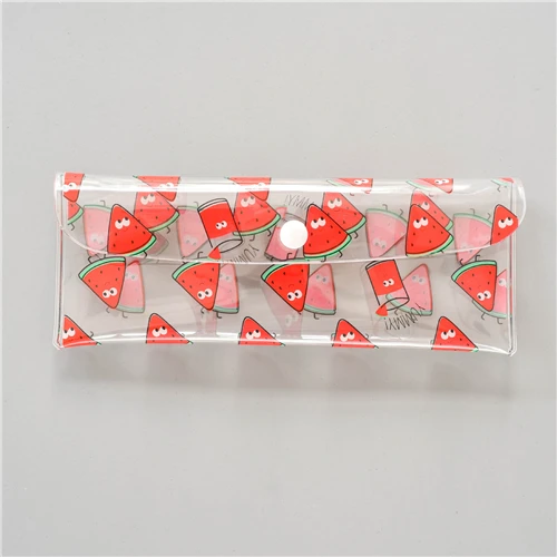 watermelon ETya, фрукты, женские ПВХ очки, коробки, симпатичный защитный чехол, держатель для очков, сумка для девушек, косметичка, карандаш, кисть, мешочек, аксессуары для очков - Цвет: watermelon