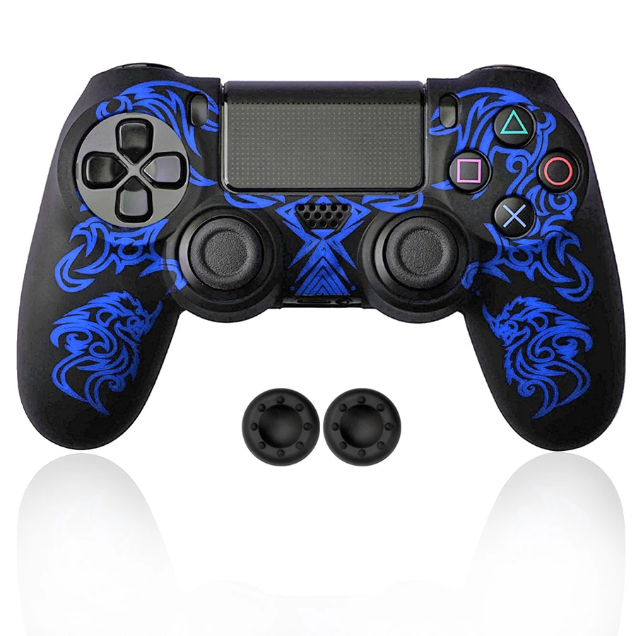 Защитный силиконовый чехол для контроллера PS4/Slim/Pro с рисунком дракона Sony Playstation 4