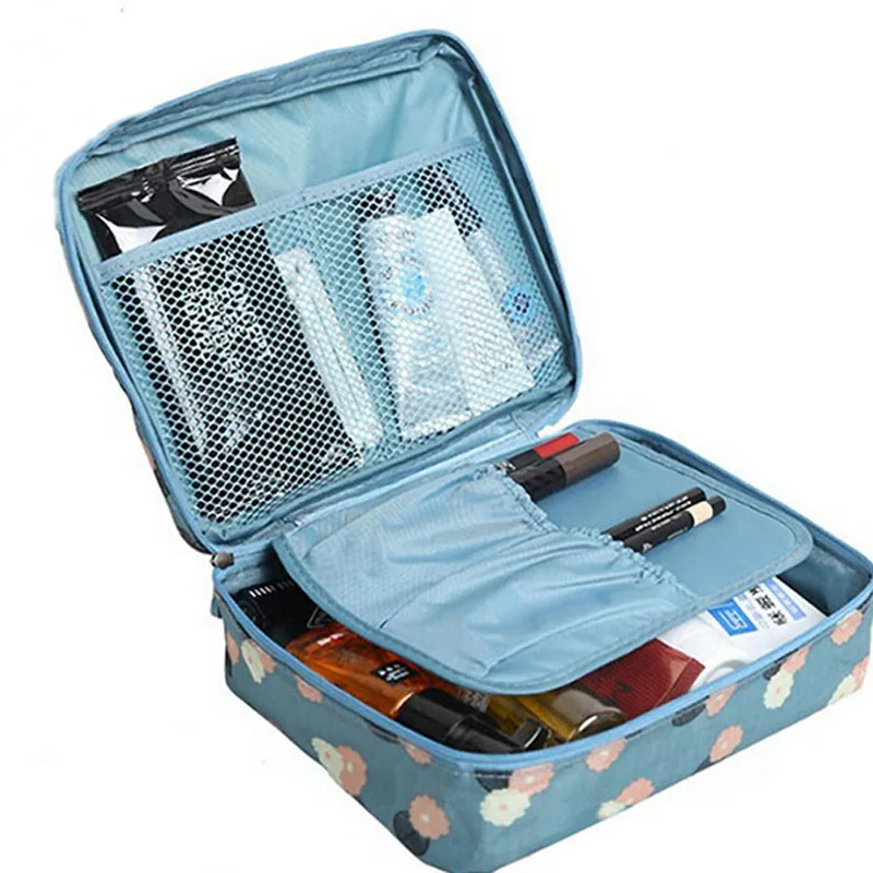 

Zipper Makeup Bags Organizer Makeup Bag Waterproof Travel Cosmetic Bag Beauty Organizer Women Cable Toiletry Kit 35