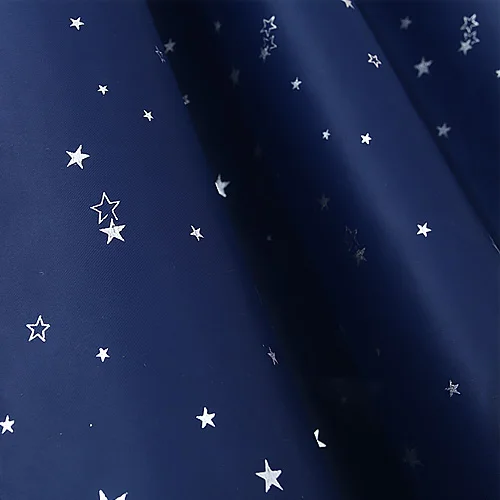 Dark blue blackout Затемненная занавеска с высоким затемнением для детской спальни детская занавеска со звездами темно-синяя белая занавеска драпировка - Цвет: Dark blue blackout