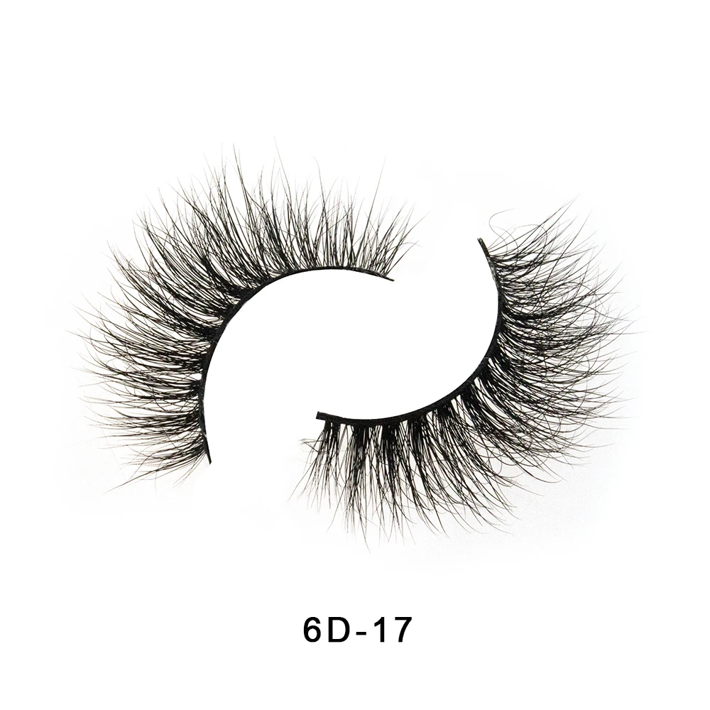 6D-17 Crownlashes 6d норковые ресницы фирменные ресницы косметические ресницы Индивидуальные ресницы упаковочная коробка Поддельные ресницы - Цвет: 6D-17