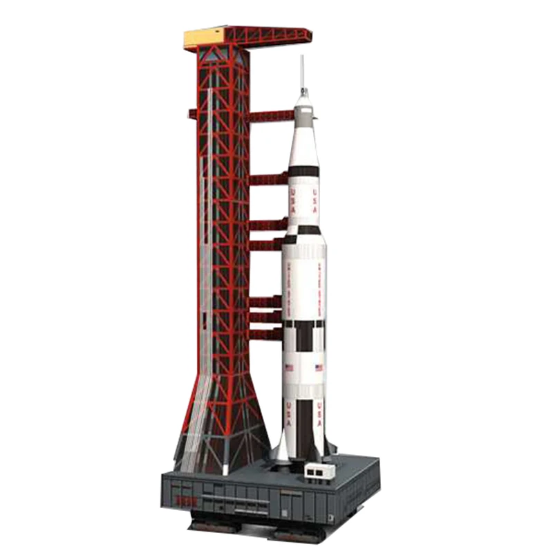 37 см Saturn V Rocket бумажная модель сделай сам головоломка ручная космическая 3D бумага
