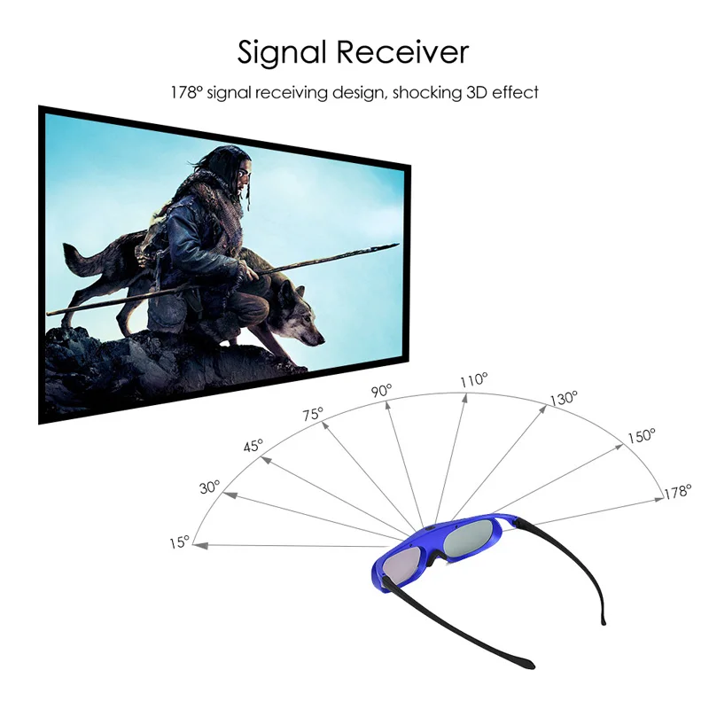 Активный затвор Bluetooth RF 3D очки для samsung ТВ Проектор Epson BenQ XGIMI/Arduino/acer/CooLUX/VivitekSony