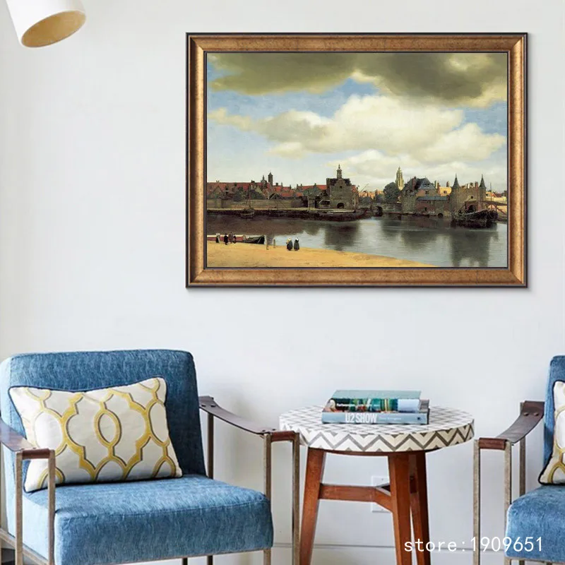 Хлопковая классическая белая картина без рамки с парусной лодкой морской пейзаж