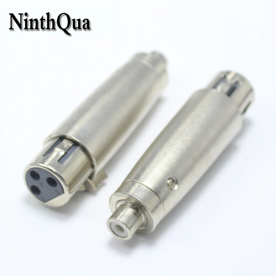 NinthQua 1 шт. RCA гнездо XLR 3Pin AV аудио разъем MIC Разъем караоке адаптер