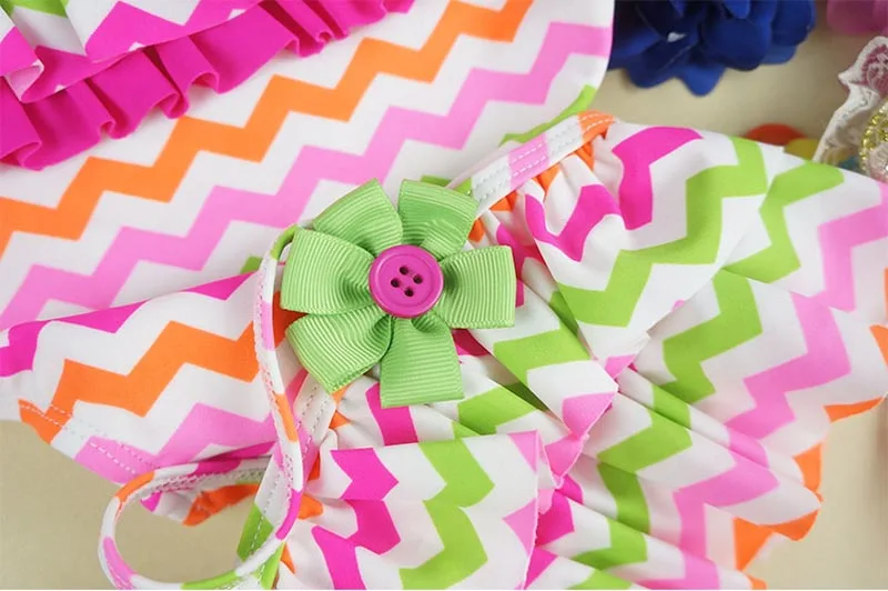 Розничная продажа милый клетчатый купальник 2018 летний детский раздельный из