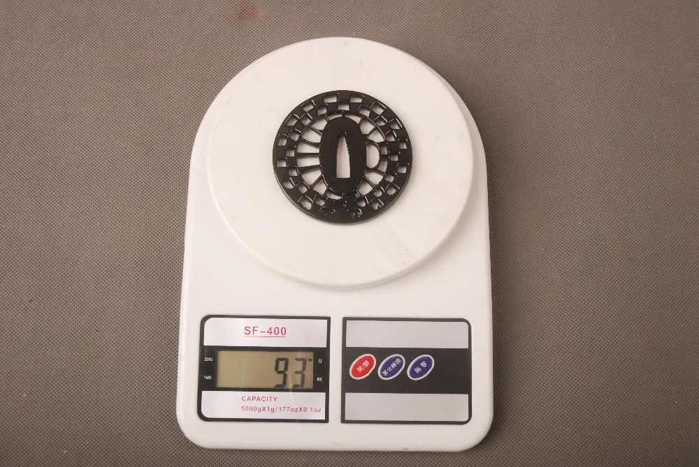 Новое поступление черная круглая защита для рук Tsuba из сплава японской