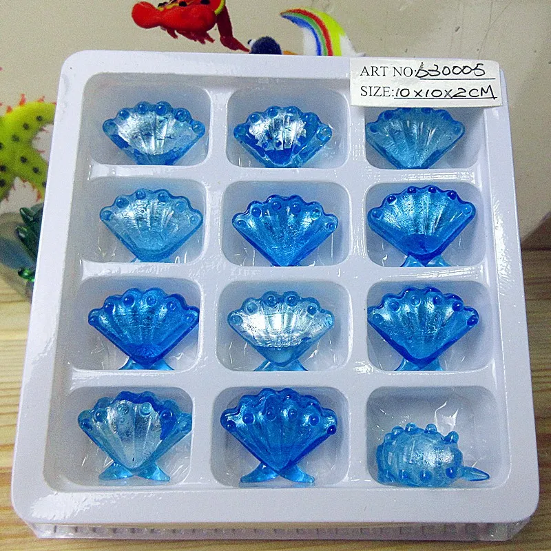 12 шт. Классическая Ручная выдувка муранская серебряная фольга стеклянный корпус