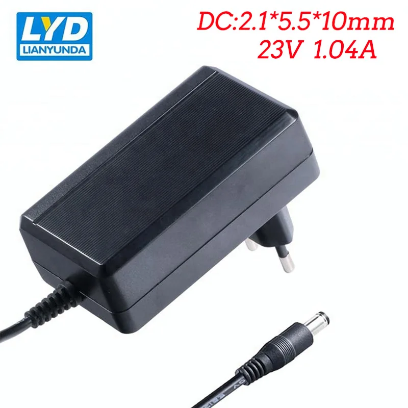 DC 23 V/1A 2 1*5 5*10 мм Поставка медицинского оборудования адаптер стены вставки