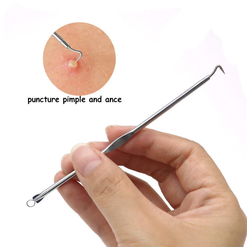 5 шт. прыщи с Черной головкой игла для прыщей средство ухода за кожей лица