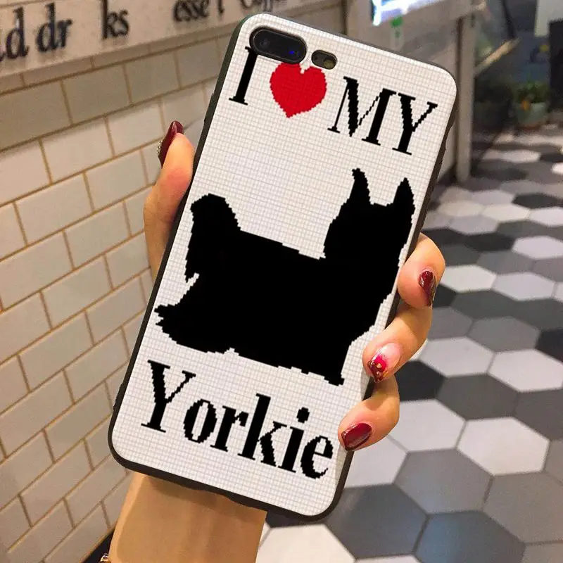 Чехол для телефона MaiYaCa I Love My Dog Yorkie Papillon boxer iphone XS XR XSMAX 6s 6plus 6Splus 7 7plus 8 8plus 5 5S