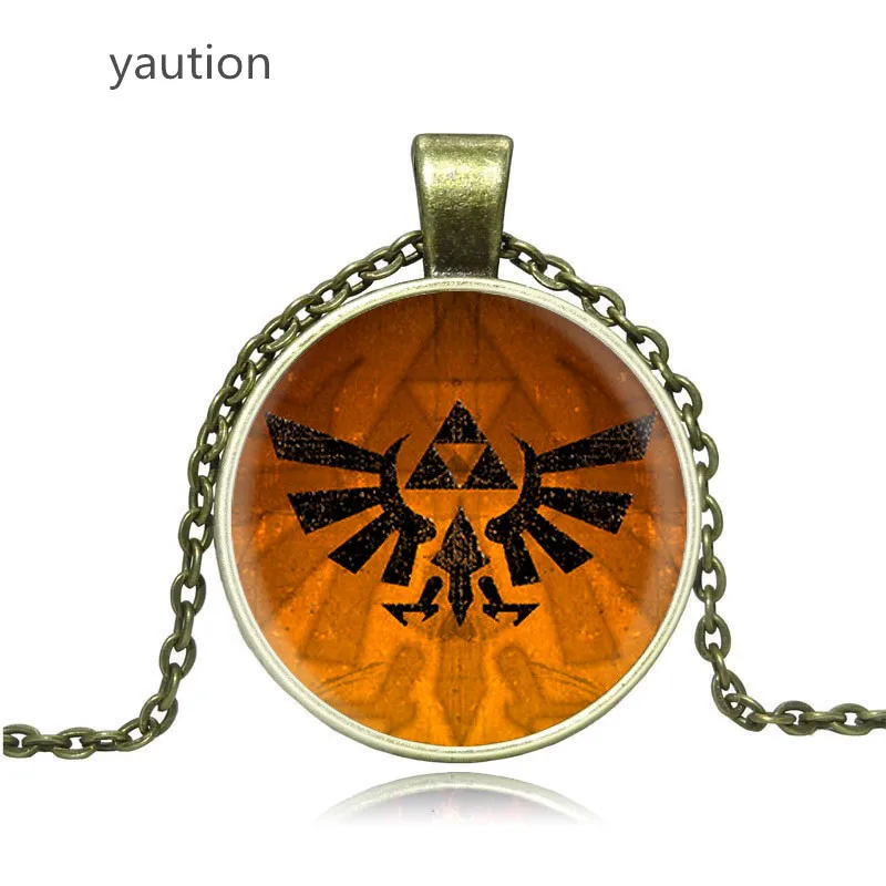 Ювелирные изделия микро значок Zelda стеклянный кулон Прямая поставка с завода
