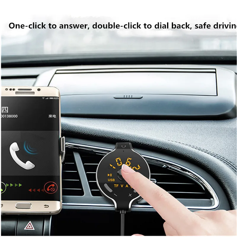 3 5 мм AUX Автомобильный Bluetooth Handsfree fm передатчик TF автомобильный аудио LED MP3 плеер