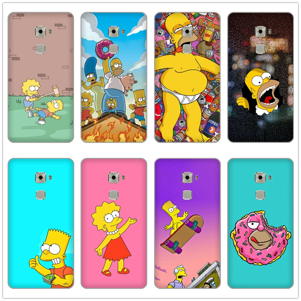Барт Симпсон с забавным мультипликационным принтом раскладной Мягкий ТПУ чехол