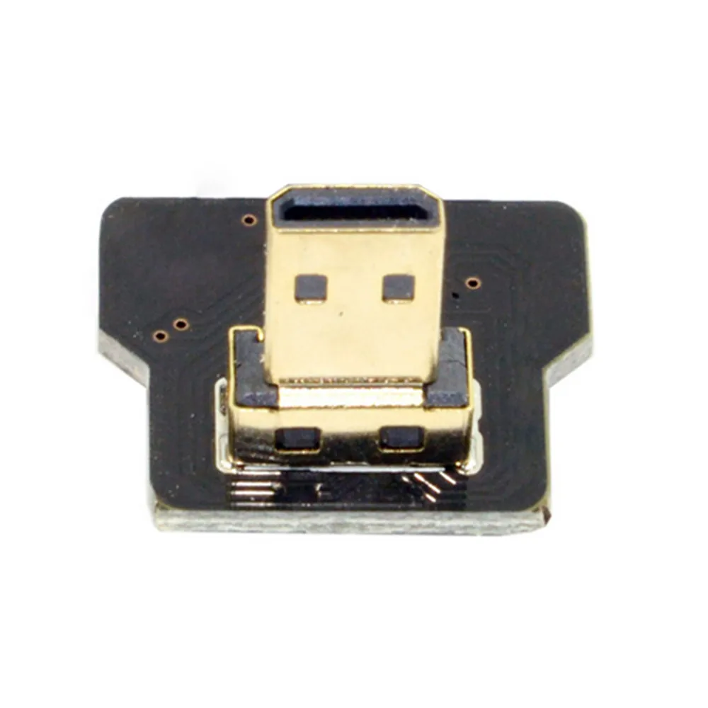 FPV 90 градусов вниз Угловой Micro HDMI совместимый тип D Штекерный разъем для HDTV