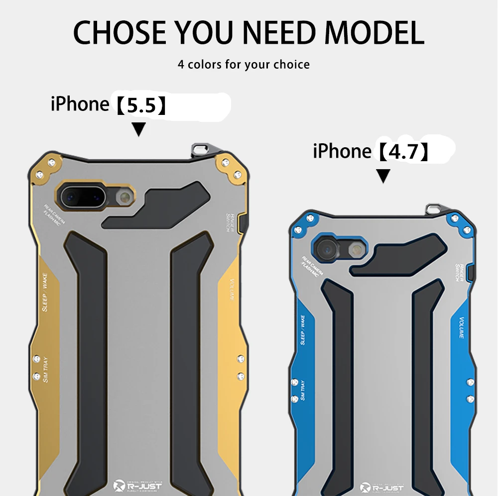 Чехол Gundam с алюминиевой металлической рамкой для iphone 5 SE 5S 6 6S 7 8 Plus водонепроницаемый противоударный грязезащитный чехол