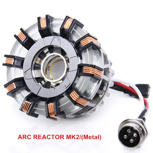 MK2 Мстители 1:1 Железный человек Arc реактор фигурка MK2 1 Ironman реактор Tony Stark Arc реактор diy части модель с дистанционным управлением - Цвет: MK2