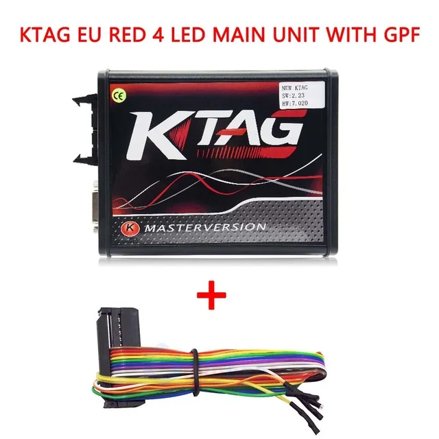 Красный ECU Инструмент V2.47 EU Kess V5.017 Ktag V7.020 BDM Рамка V2 OBD2 менеджер тюнинговый комплект 5,017 K-Tag 7,020 v2.25 4 светодиодный программатор ECU - Цвет: Красный