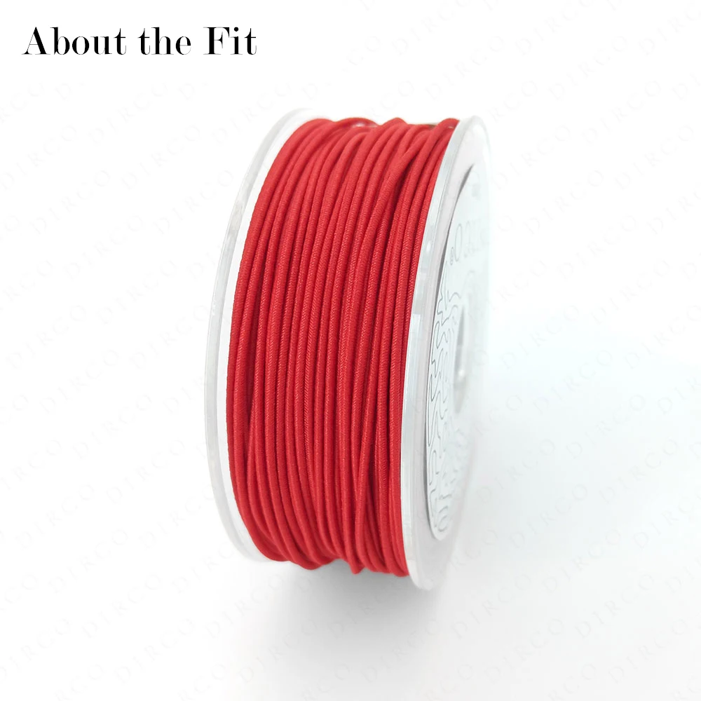 О Fit 1 мм 20 м Lastex Пряжа Нейлон стрейч Шнуры DIY аксессуары для ювелирных изделий бисер эластичные нитки Ручной Работы Выводы шнуровки - Цвет: 04 Red