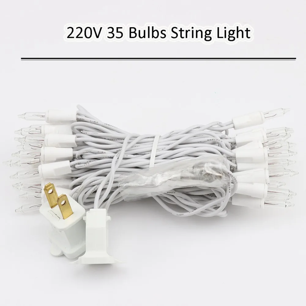 

35pcs Sharp Bulbs String Lights Festoon Light Bulbs Tungsten Filament Lamp Christmas Wedding Party Fairy Garland Thai Lantern JQ