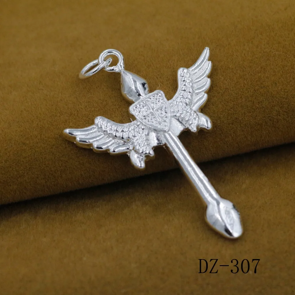 Женский кулон в виде ангельских крыльев Серебряный креста|silver angel wings|angel wing silver