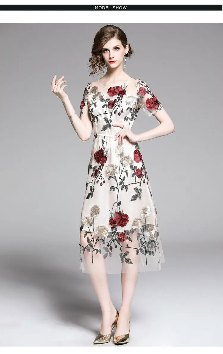 Женские Дизайнерские летние пикантные вышивка вышитые цветок тонкий