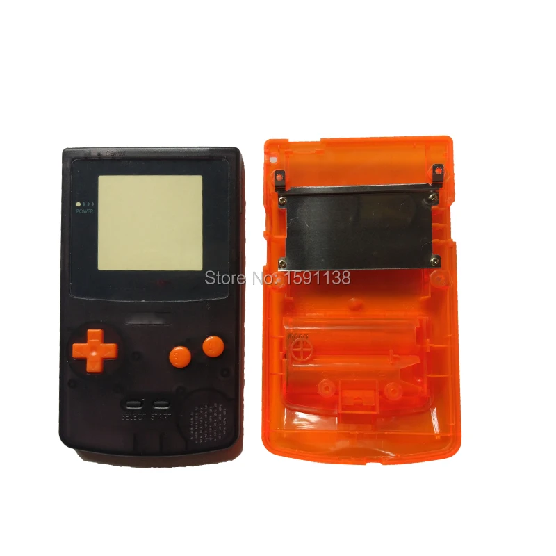 5 шт./лот ограниченное издание чехол для GameBoyColorGBC Transprent черный-оранжевый цвет
