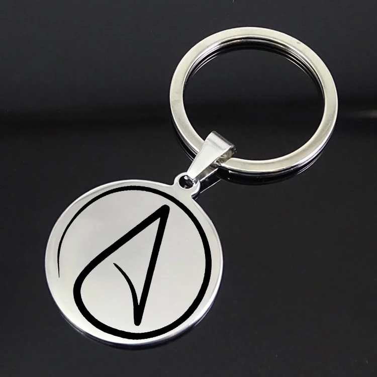 Брелок Atheist лидер продаж брелок с диском ювелирные изделия для мужчин и женщин