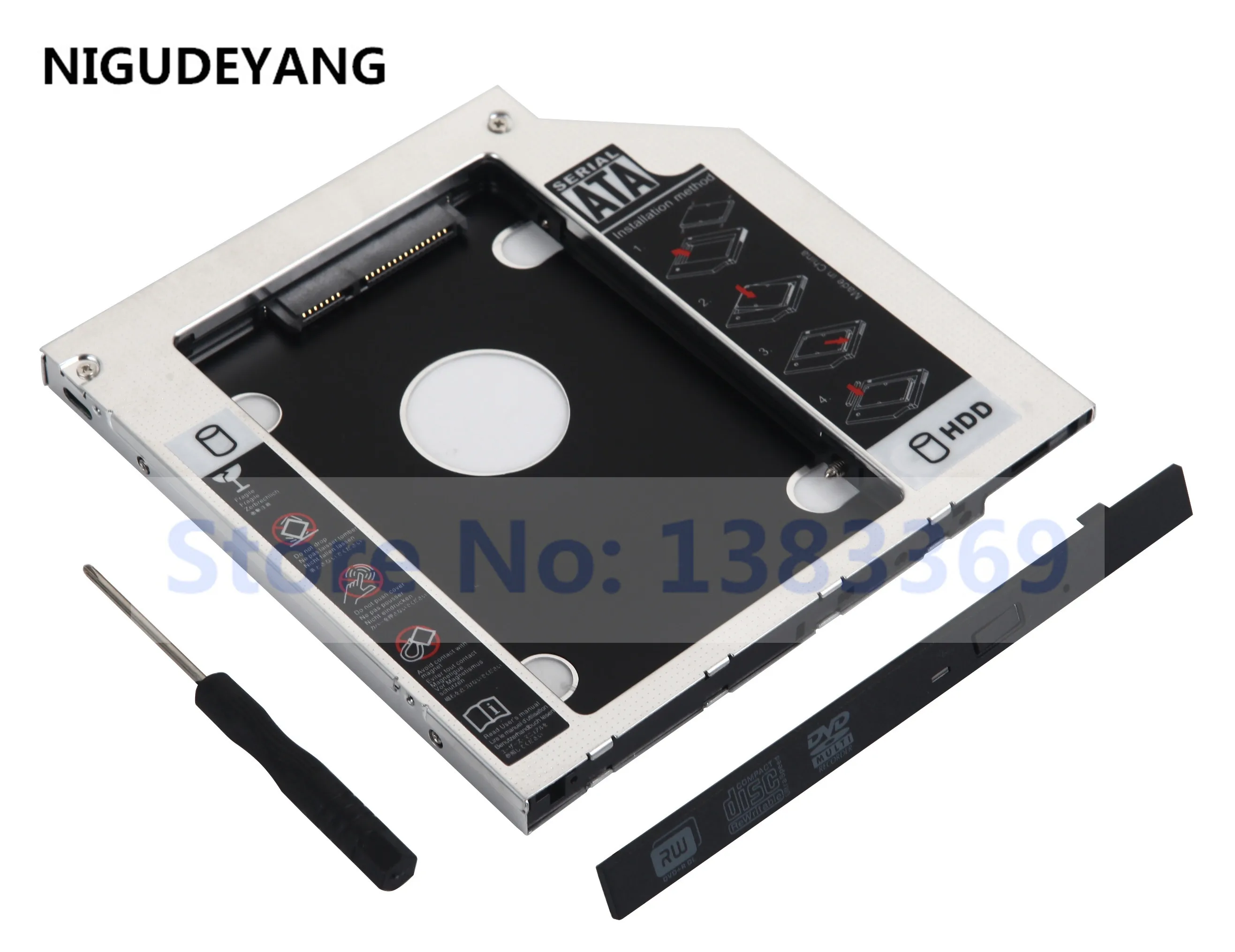 NIGUDEYANG Новый 2-й жесткий диск SSD HDD Оптический корпус Caddy рамка для Fujitsu Lifebook H730 T732 T734