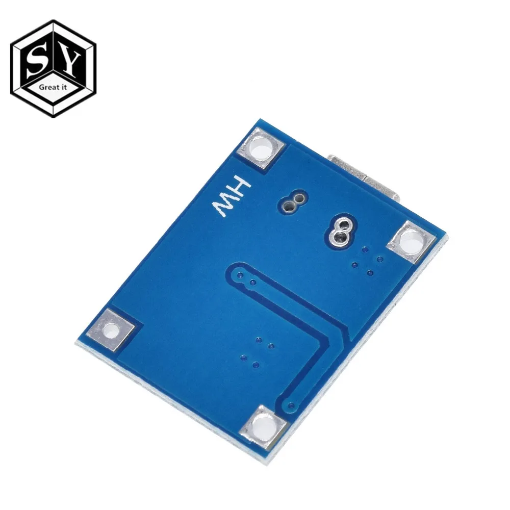 Type-c/Micro USB 5V 1A 18650 TP4056 модуль зарядного устройства для литиевых батарей зарядная плата с двухканальная видеокамера с защитой функции 1A литий-ионный аккумулятор