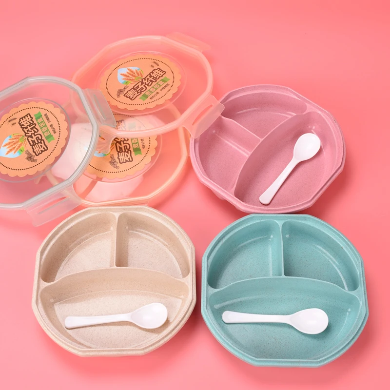 Соломенная коробка для еды переносная детская Bento контейнер Ланч-бокс детей Loncheras