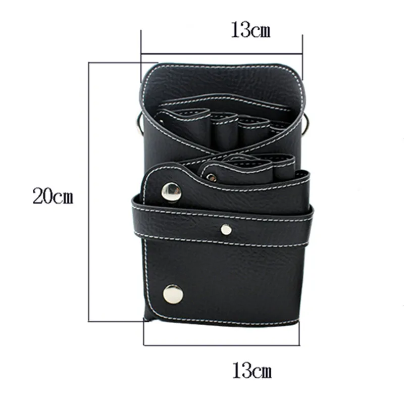 Черная коричневая синяя искусственная кожа парикмахерские ножницы чехол для