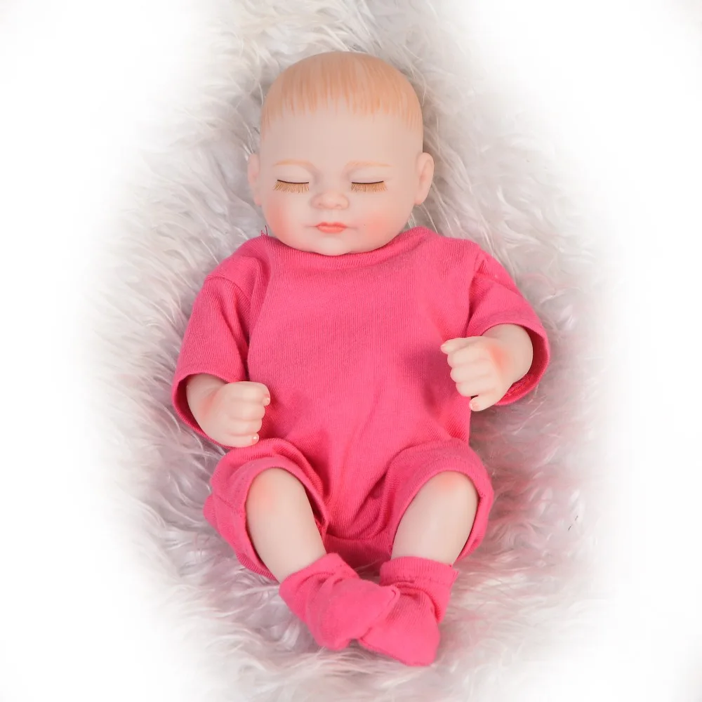 Модная Мини 11 ''полностью силиконовая виниловая Кукла Reborn Baby кукла настоящая