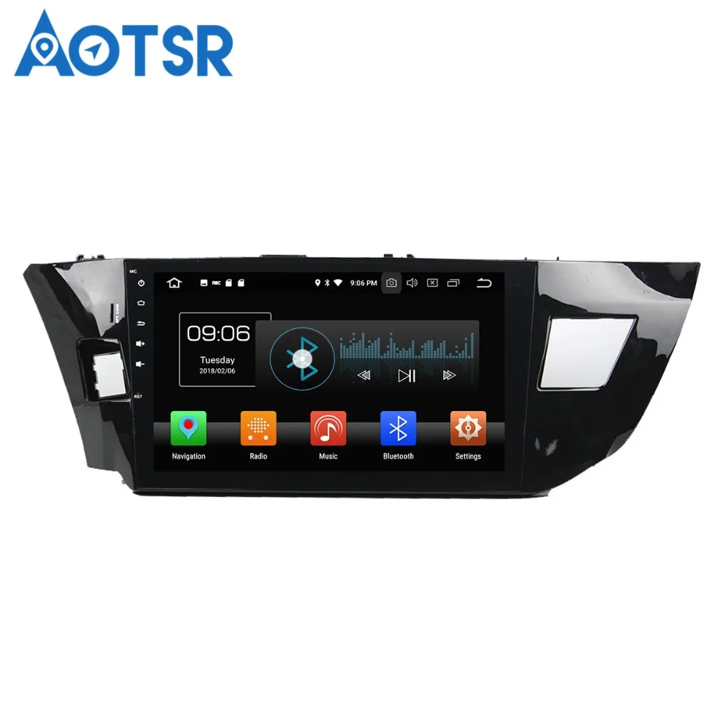 Автомобильный DVD-плеер Aotsr Android 8 0 GPS-навигация для Toyota Corolla 2013-2016 мультимедийный