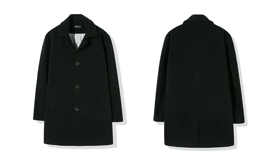 Мужская длинная теплая куртка и пальто от Markless jaqueta masculina, зимнее толстое пальто для мужчин chaqueta hombre WTA8157M