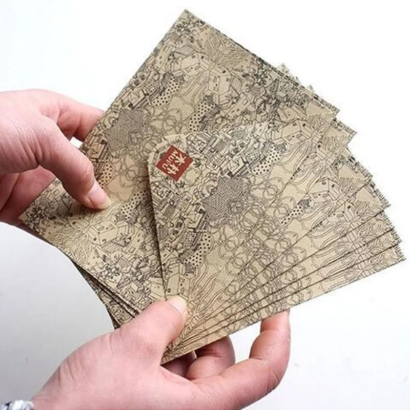 50pcs/lot Envelopes Vintage Retro Kraft Paper Envelope European Style For Card Scrapbooking Christmas Gift Packing | Дом и сад