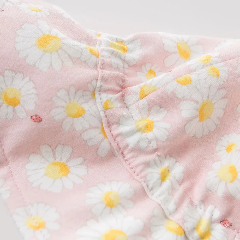 Летняя соломенная шляпа с цветочным принтом для маленьких девочек модная