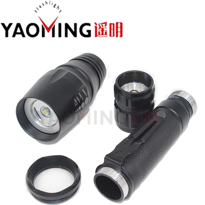 CREE XML T6 светодиодный фонарик 2*18650 перезаряжаемая батарея масштабируемый фонарь