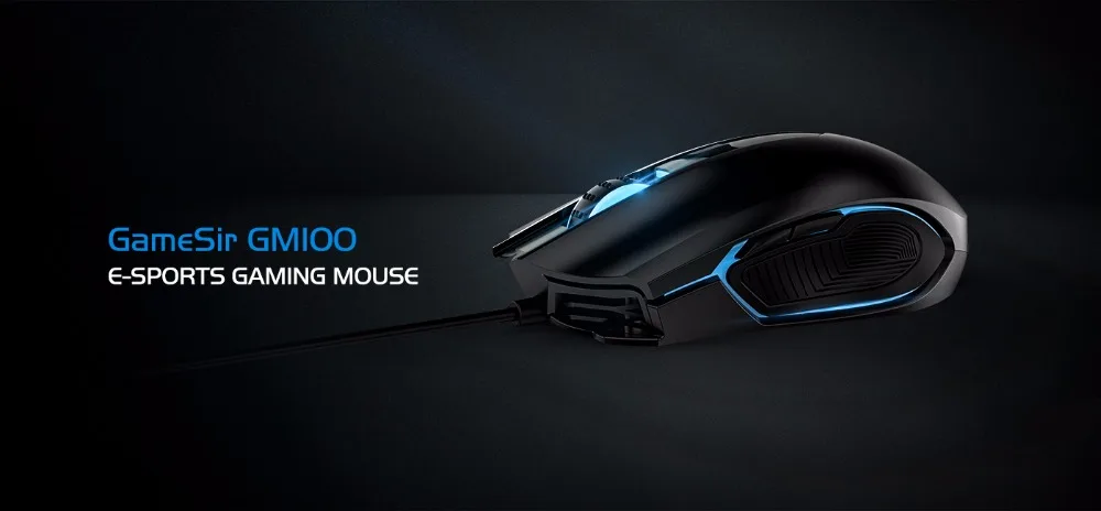 GameSir GM100 USB Проводная RGB игровая Мышь Совместимость с операционными системами Windows Vista/7/8/10, Mac OS и GameSir X1 BattleDock/Z1 игровая клавиатура