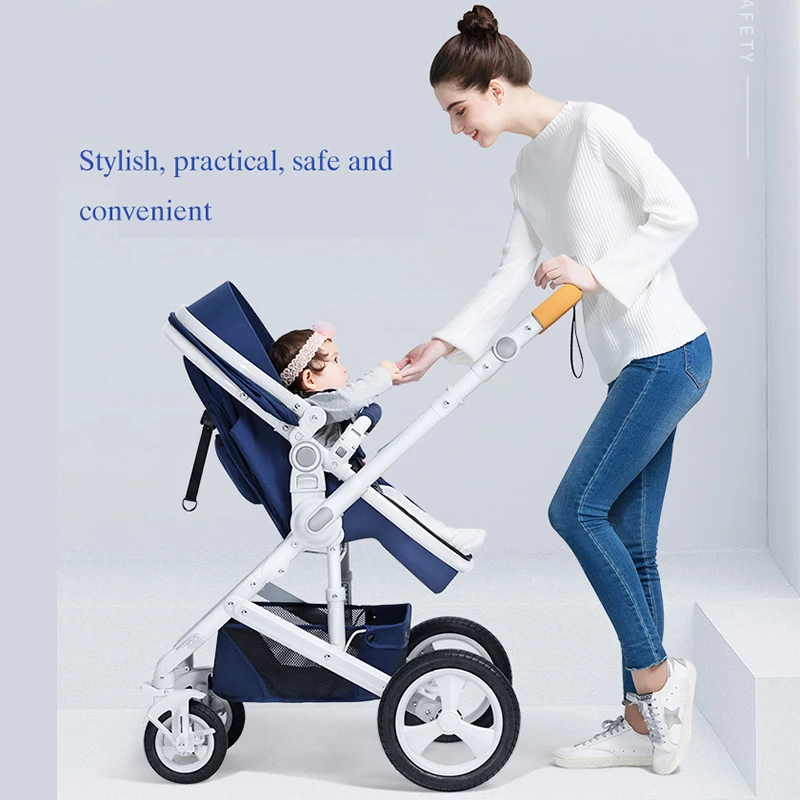 2019 новая высокая Ландшафтная многофункциональная Складная коляска может сидеть