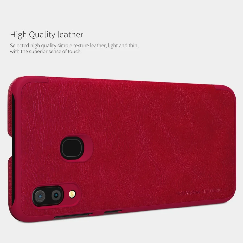 Серия NILLKIN QIN для samsung Galaxy A30, чехол, винтажный флип-чехол, кошелек из искусственной кожи, PC, задняя крышка для samsung Galaxy A30