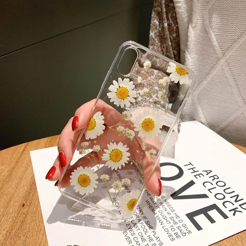 Flower2 Модный прозрачный жесткий чехол для Apple iphone 6, 7, 8 Plus, X, XR, XS Max, чехол 6 plus, 7 P, 8 plus, XsMax, чехол s - Цвет: Flower2